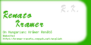 renato kramer business card